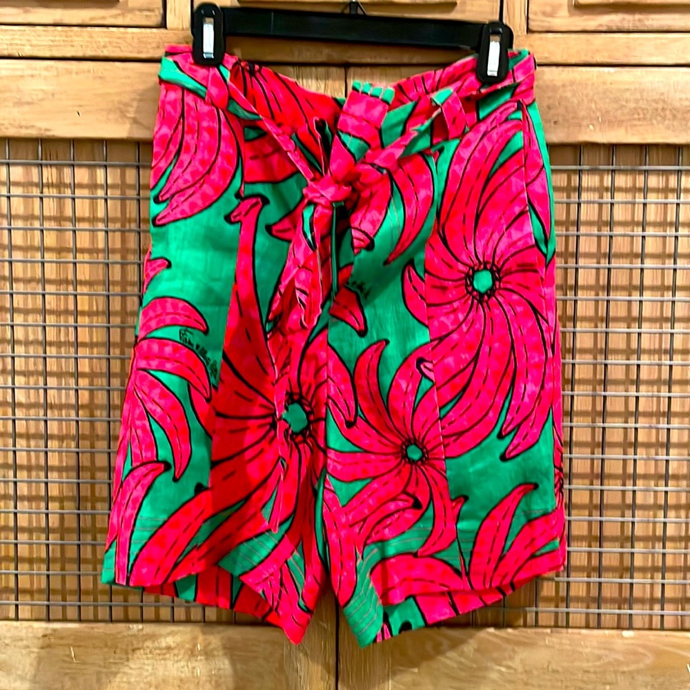 NWOT Farm Rio linen shorts SZ S